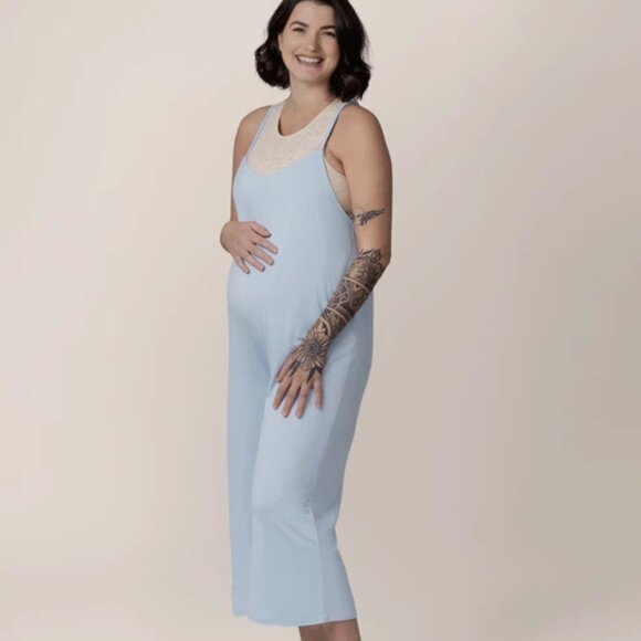 Kindred Bravely Charlie Maternity & Nursing Romper Size‎ Medium in French Blue - Picture 1 of 10